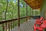 Seating area by the hot tub